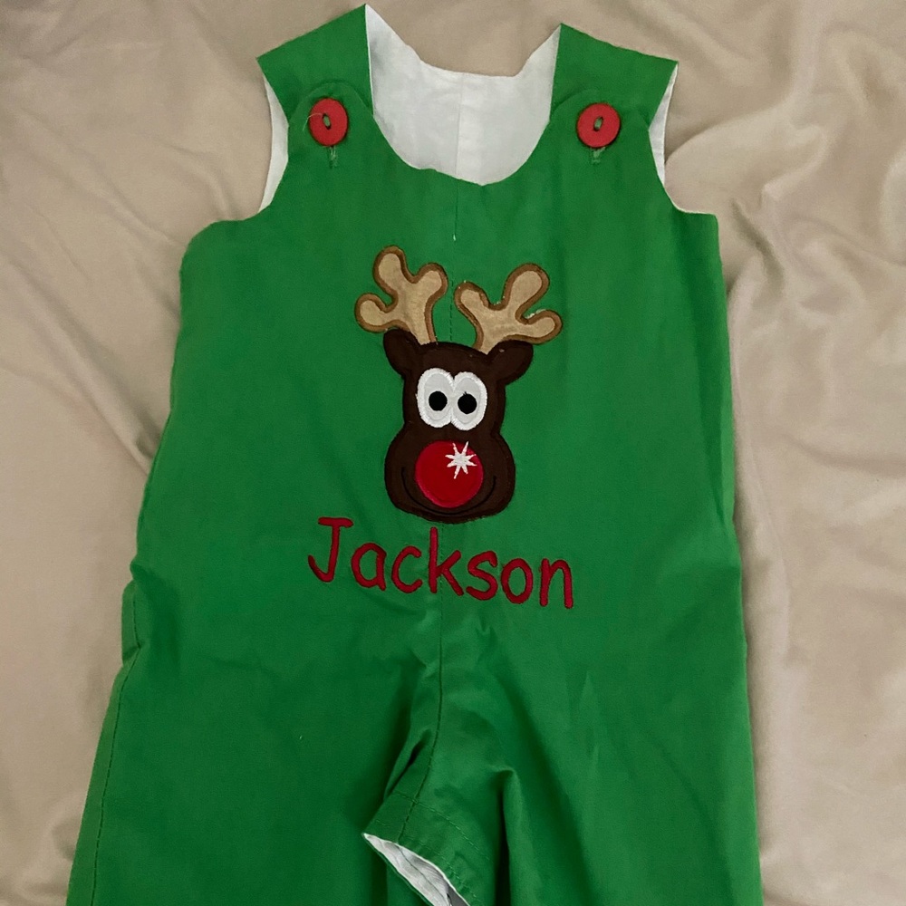 Christmas Longall. Jackson monogrammed